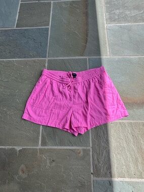 EUC J Crew Drawstring Linen Women's Shorts -  Pink